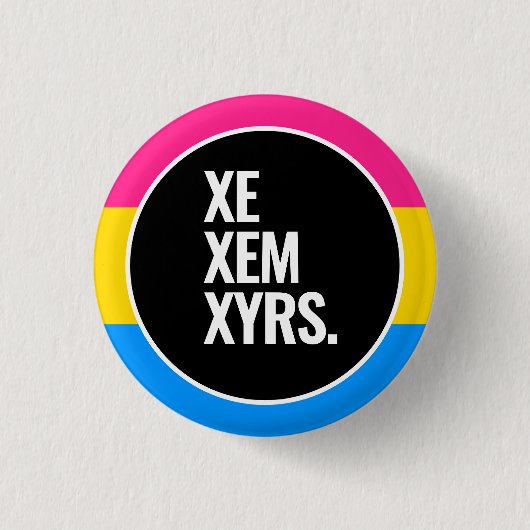 Pansexual Pride Button (Vorderseite)
