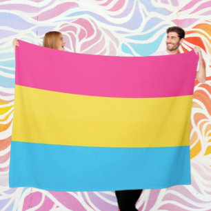 Pansexual Pride Cosy Fleece Blanket
