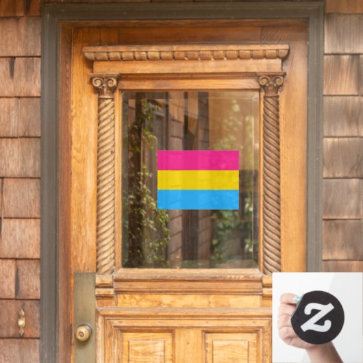 Pansexual Pride Fensteraufkleber (Haustür)