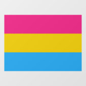 Pansexual Pride Fensteraufkleber (Blatt)