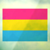 Pansexual Pride Fensteraufkleber (Blatt 3)