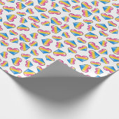 Pansexual Pride Flag Hörer Wrapping Paper Geschenkpapier (Ecke)