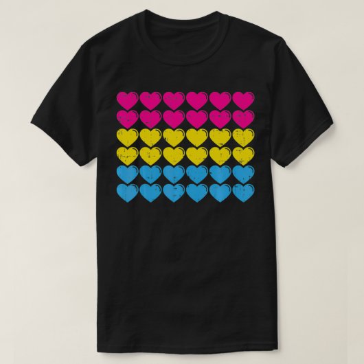 Pansexual Pride Flag Hört Liebe Niedlich Pan Flag T-Shirt (Design vorne)