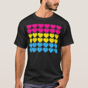 Pansexual Pride Flag Hört Liebe Niedlich Pan Flag T-Shirt