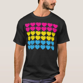 Pansexual Pride Flag Hört Liebe Niedlich Pan Flag  T-Shirt