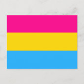 "PANSEXUAL PRIDE FLAG" POSTKARTE (Vorderseite)