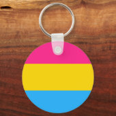 Pansexual Pride Flag Schlüsselanhänger (Vorderseite)