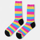 Pansexual PRIDE Flag Socken (Linkes Detail)