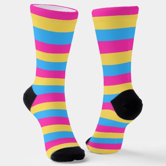 Pansexual PRIDE Flag Socken (Gewinkelt)