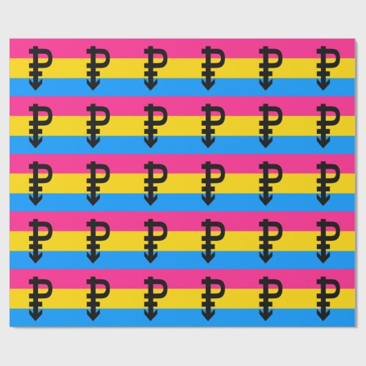PANSEXUAL PRIDE FLAG STRIPES DESIGN -.pnng Geschenkpapier (Flach)