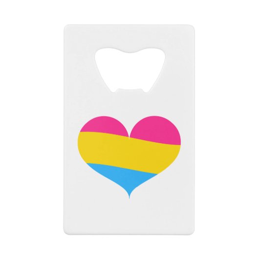 Pansexual Pride Geldbeutel Flaschenöffner (Vorderseite)