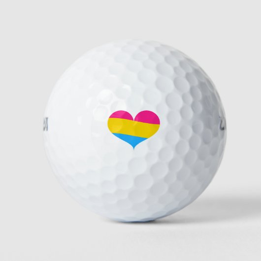 Pansexual Pride Golfball (Vorderseite)