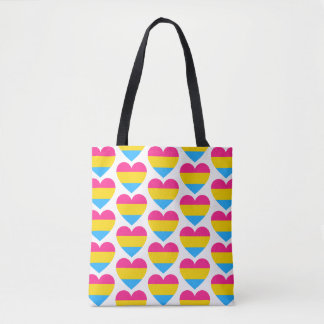 Pansexual Pride Hearts Tasche