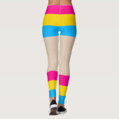 Pansexual Pride Imitate Shorts & Legs Leggings (Rückseite)