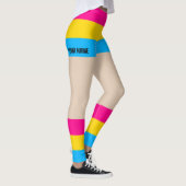 Pansexual Pride Imitate Shorts & Legs Leggings (Rechts)
