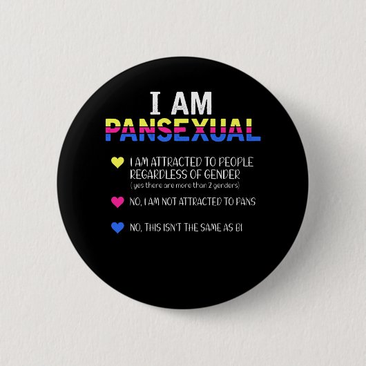 Pansexual Pride LGBT Gleiche Rechte Button (Vorderseite)