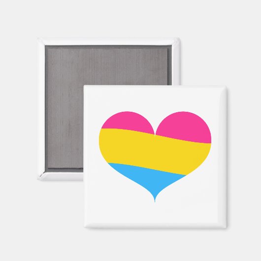 Pansexual Pride Magnet (Vorderseite/Rückseite)