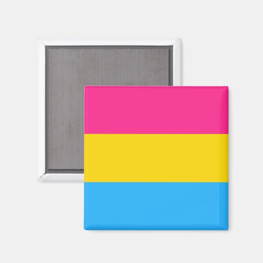 Pansexual Pride Magnet (Vorderseite/Rückseite)
