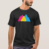 Pansexual Pride Mountains LGBTQ Pan Flag LGBTQIA+ T-Shirt (Vorderseite)