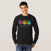 Pansexual Pride Owl Pan LGBTQ T-Shirt (Vorne ganz)