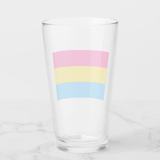 Pansexual Pride (Pan Flag) Glas (Rückseite)