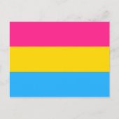 Pansexual Pride (Pan Flag) Postkarte (Vorderseite)