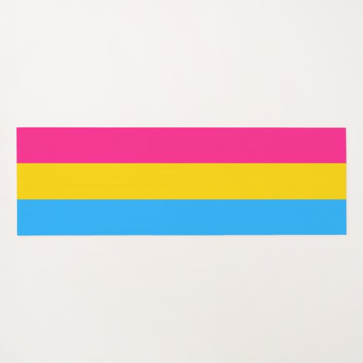 Pansexual Pride (Pan Flag) Yogamatte (Rückseite (Horizontal))