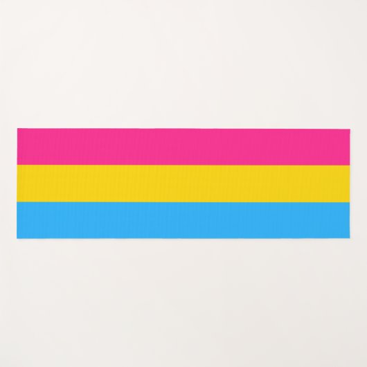Pansexual Pride (Pan Flag) Yogamatte (Vorderseite (Horizontal))