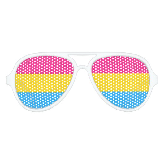 Pansexual Pride Partybrille (Vorderseite)