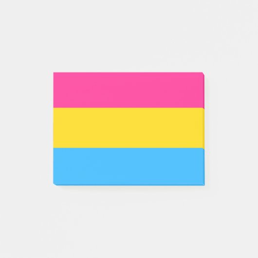 Pansexual Pride Post-it Klebezettel (Vorderseite)