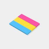 Pansexual Pride Post-it Klebezettel (angewinkelt)