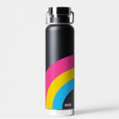 Pansexual Pride Rainbow Flag Cool Personalisiert Trinkflasche (Rückseite)