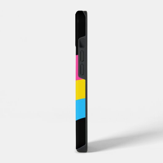 Pansexual Pride Rainbow Flag Hübsch Personalisiert iPhone Hülle (Linke Seite)