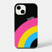 Pansexual Pride Rainbow Flag Hübsch Personalisiert iPhone Hülle (Rückseite)