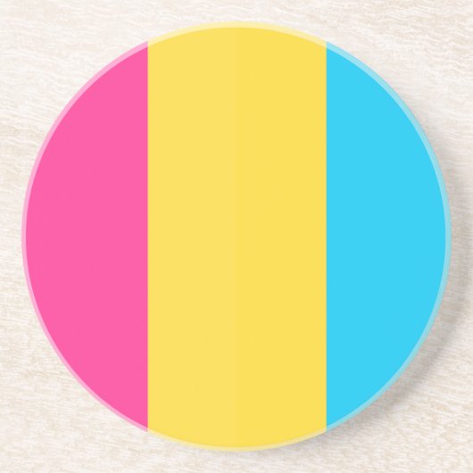Pansexual Pride Sandstone Untersetzer (Vorne)