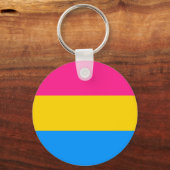 Pansexual Pride Schlüsselanhänger (Vorderseite)