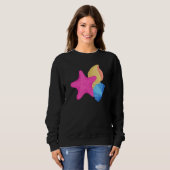 Pansexual Pride Seashells LGBTQ Pan Flag  LGBTQIA+ Sweatshirt (Vorne ganz)