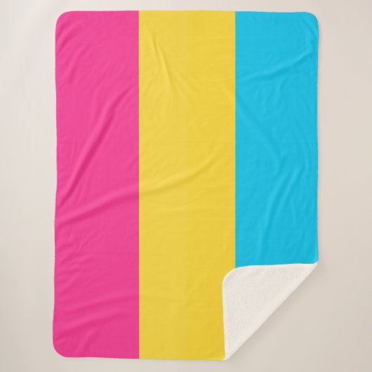 Pansexual Pride Sherpa Blanket Sherpadecke (Vorderseite)