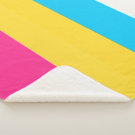 Pansexual Pride Sherpa Blanket Sherpadecke (3/4)