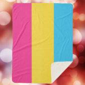 Pansexual Pride Sherpa Blanket Sherpadecke