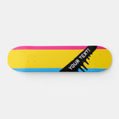 Pansexual Pride Skateboard (Horizontal)