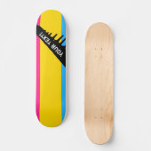 Pansexual Pride Skateboard (Vorderseite)
