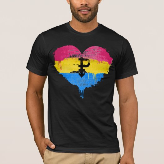 Pansexual Pride T - Shirt (Vorderseite)