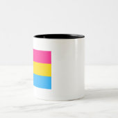 Pansexual Pride Zweifarbige Tasse (Mittel)