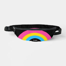 Pansexual Prilag Rainbow Personalisiert Black Bauchtasche