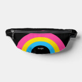 Pansexual Prilag Rainbow Personalisiert Black Bauchtasche (Ablage )
