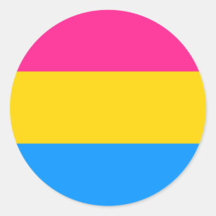 Pansexual-Prix-Aufkleber - rund Runder Aufkleber