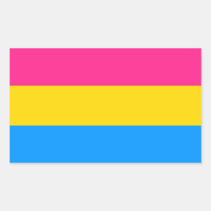 Pansexual Prix Colors Rechteckiger Aufkleber