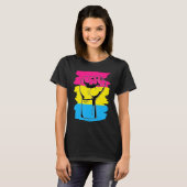 Pansexual Prix Fist Pansexuality Flag Que Pan P T-Shirt (Vorne ganz)