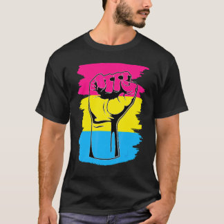 Pansexual Prix Fist Pansexuality Flag Que Pan P T-Shirt